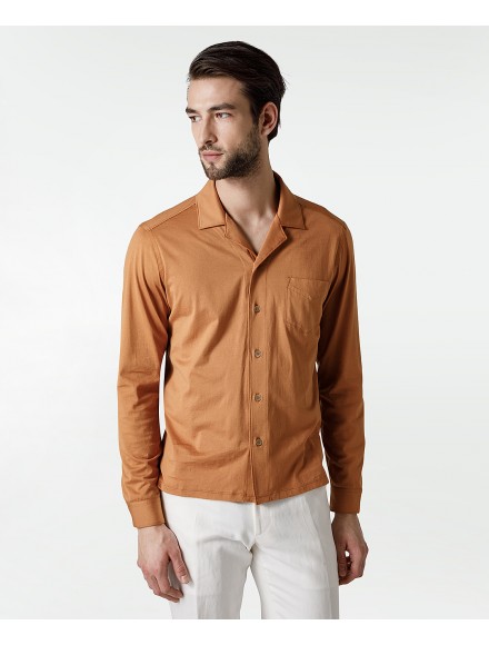 Rust colored cotton shirt 2