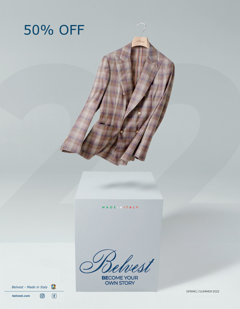 NWT Belvest Tan Two Button Single Vent Cotton Linen Blend Sportcoat 40 40r